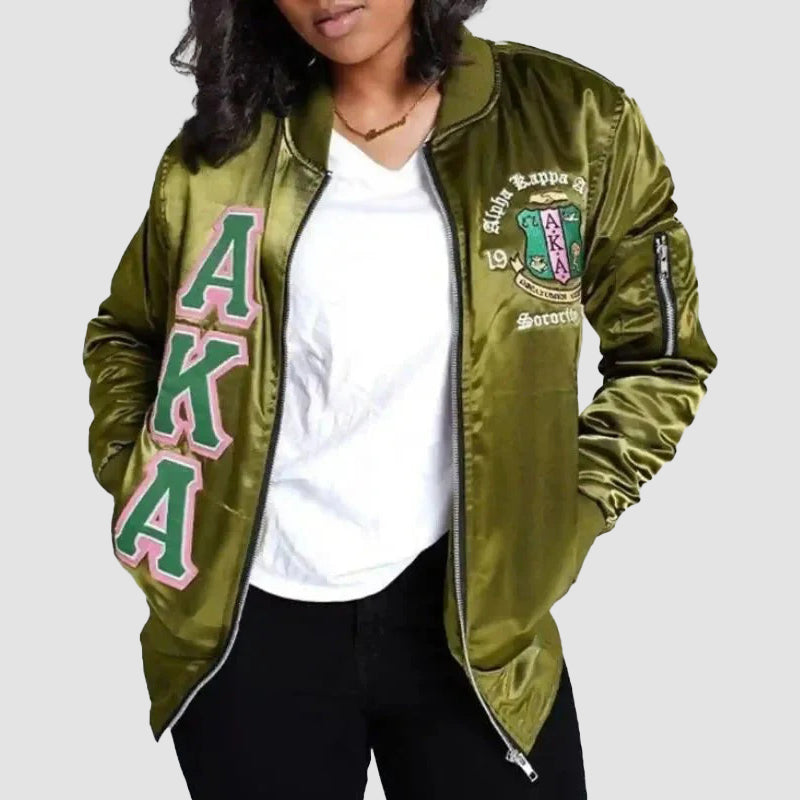 AKAAlphaKappaSatinJacket