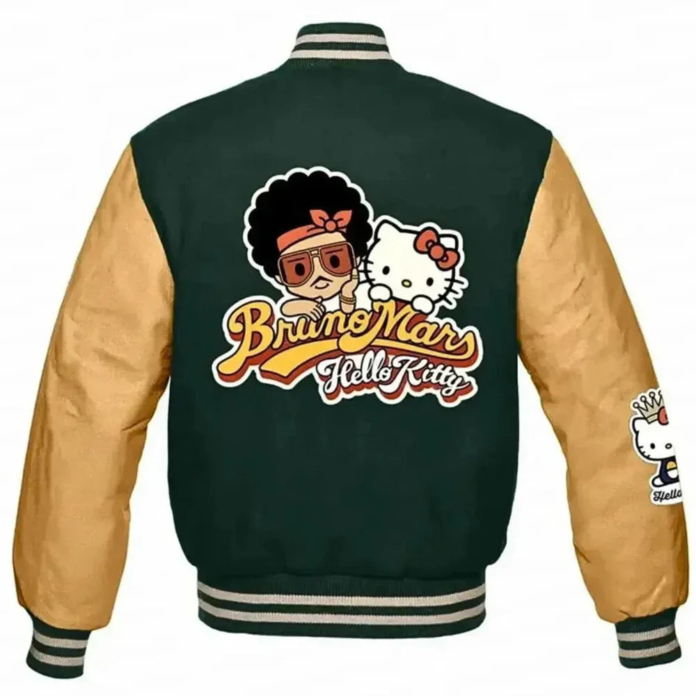 Hello Kitty Bruno Mars Varsity Jacket Unisex